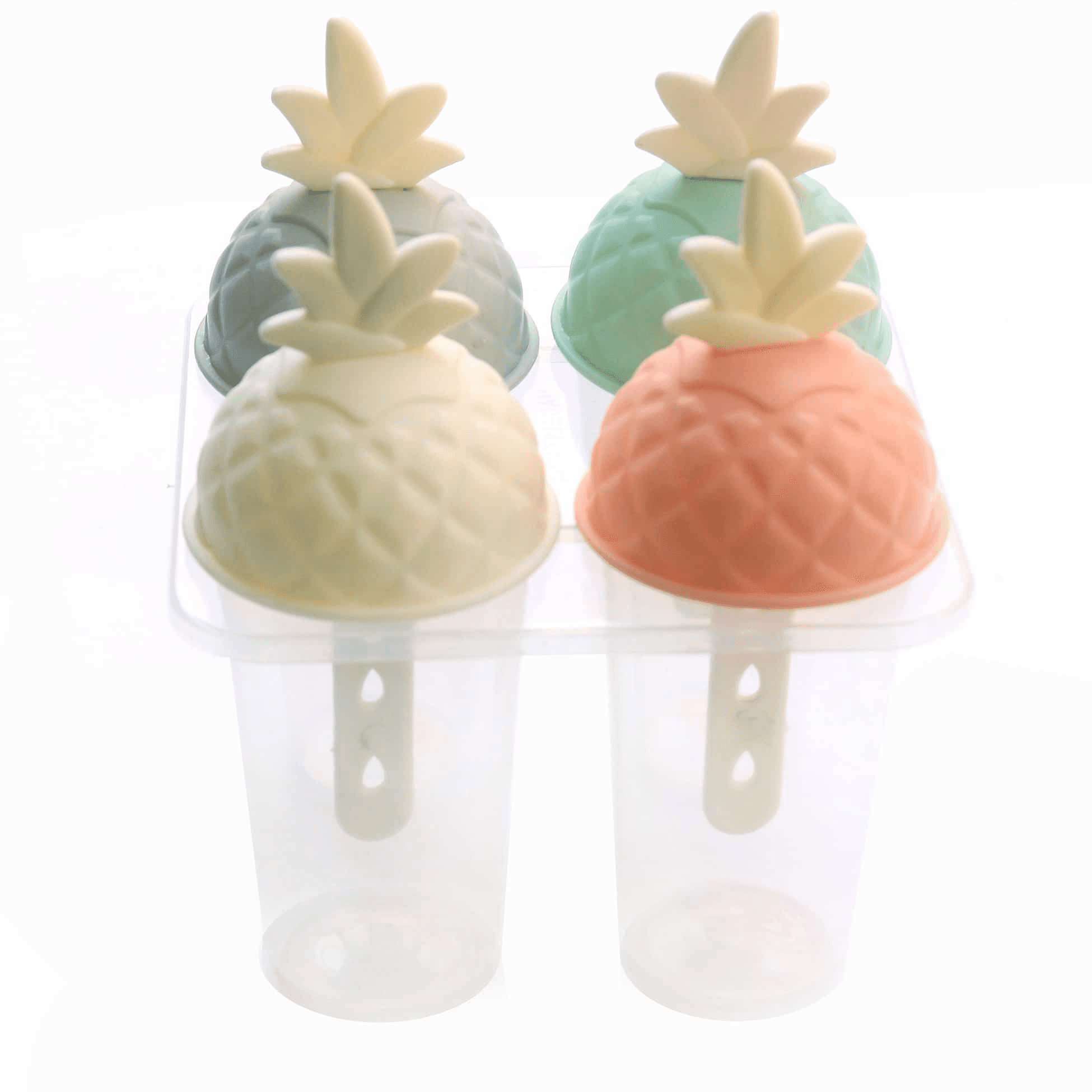 Pack of 4 Pineapple Shaped Reusable Popsicle Mold