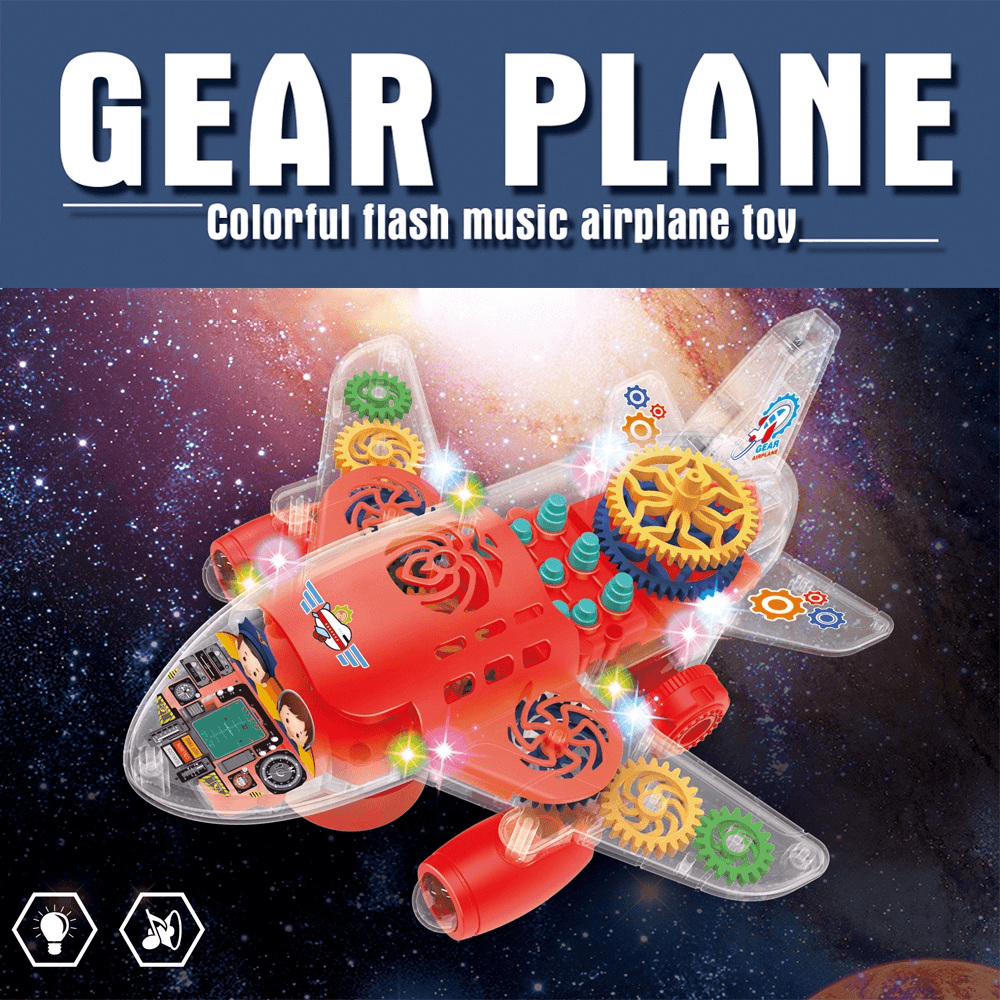 Universal Electric Transparent Gear Fighter Plane Toy.