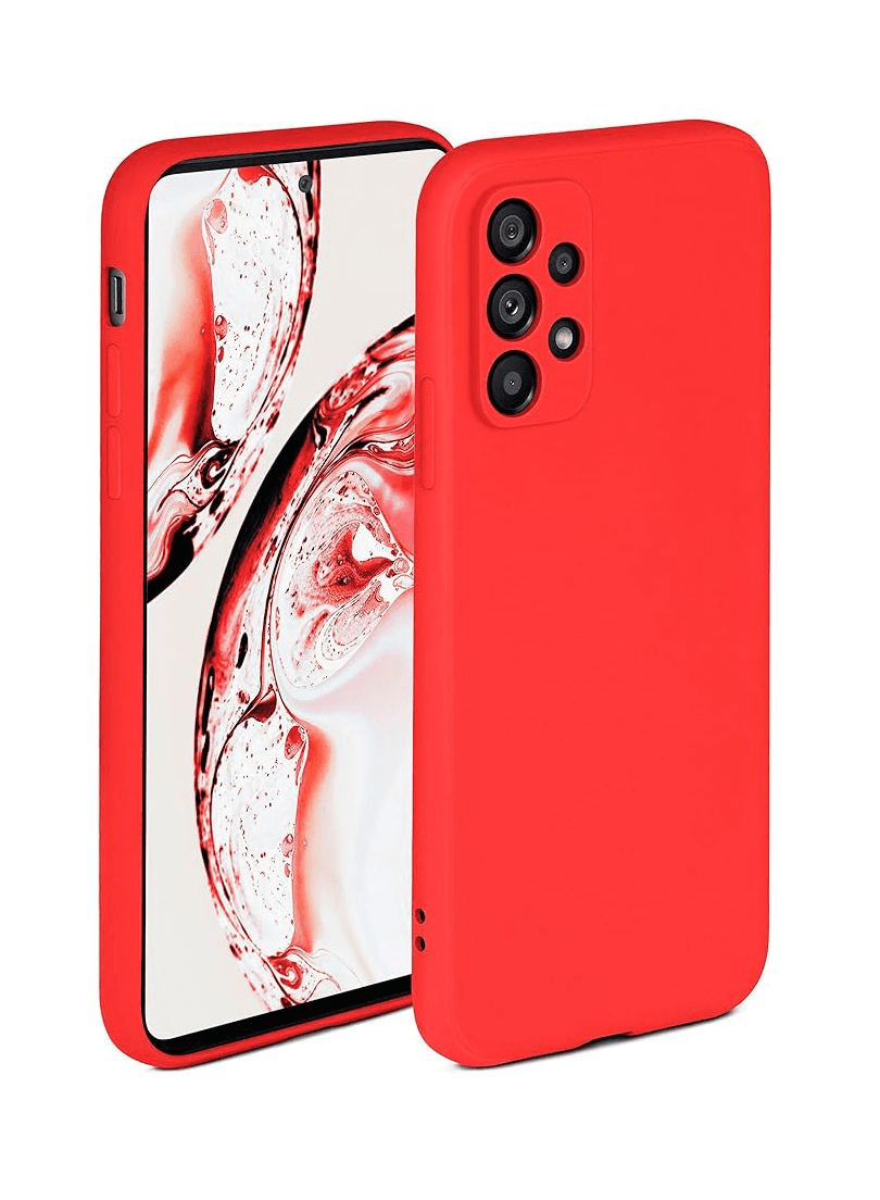 Liquid Silicone Back Case For Samsung Galaxy A23 - Red.
