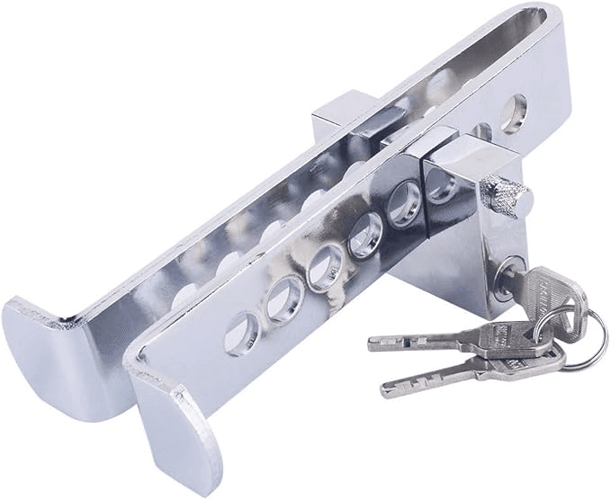 8 Holes Brake Clutch Lock Vehicle Anti-Theft Device Car Pedal Security Lock.