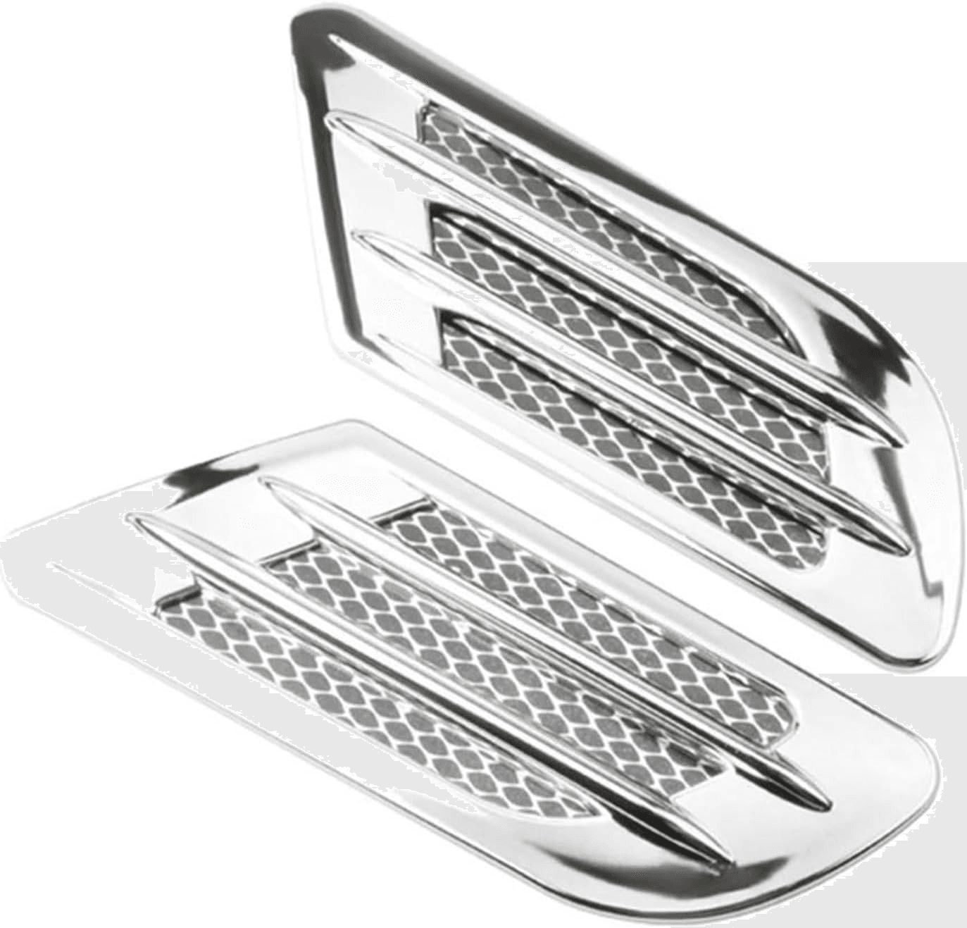 Chrome Decorative Side Ventilation Scoop(Pack of 2)