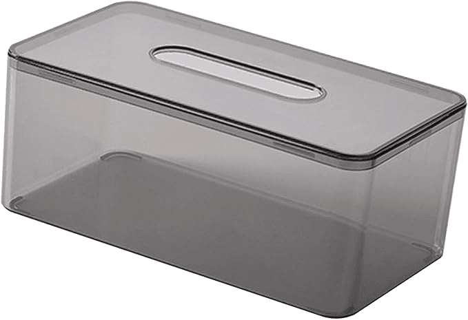 Clear Tissue Box Holder.