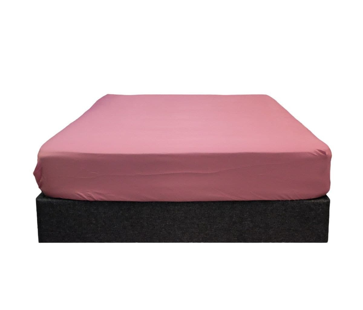 Queen Fitted Bed Sheet - Dusty Pink