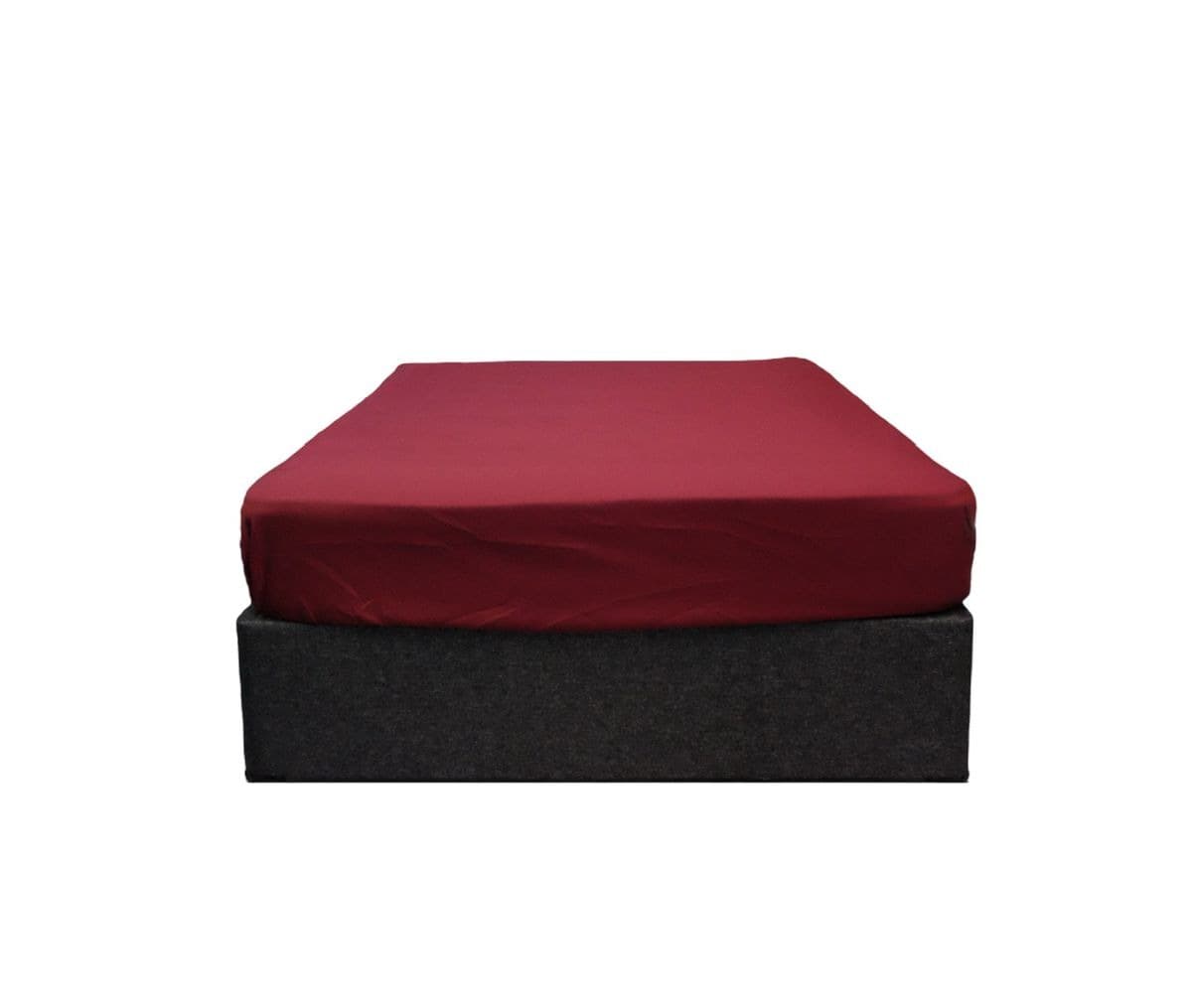 King Fitted Bed Sheet - Maroon