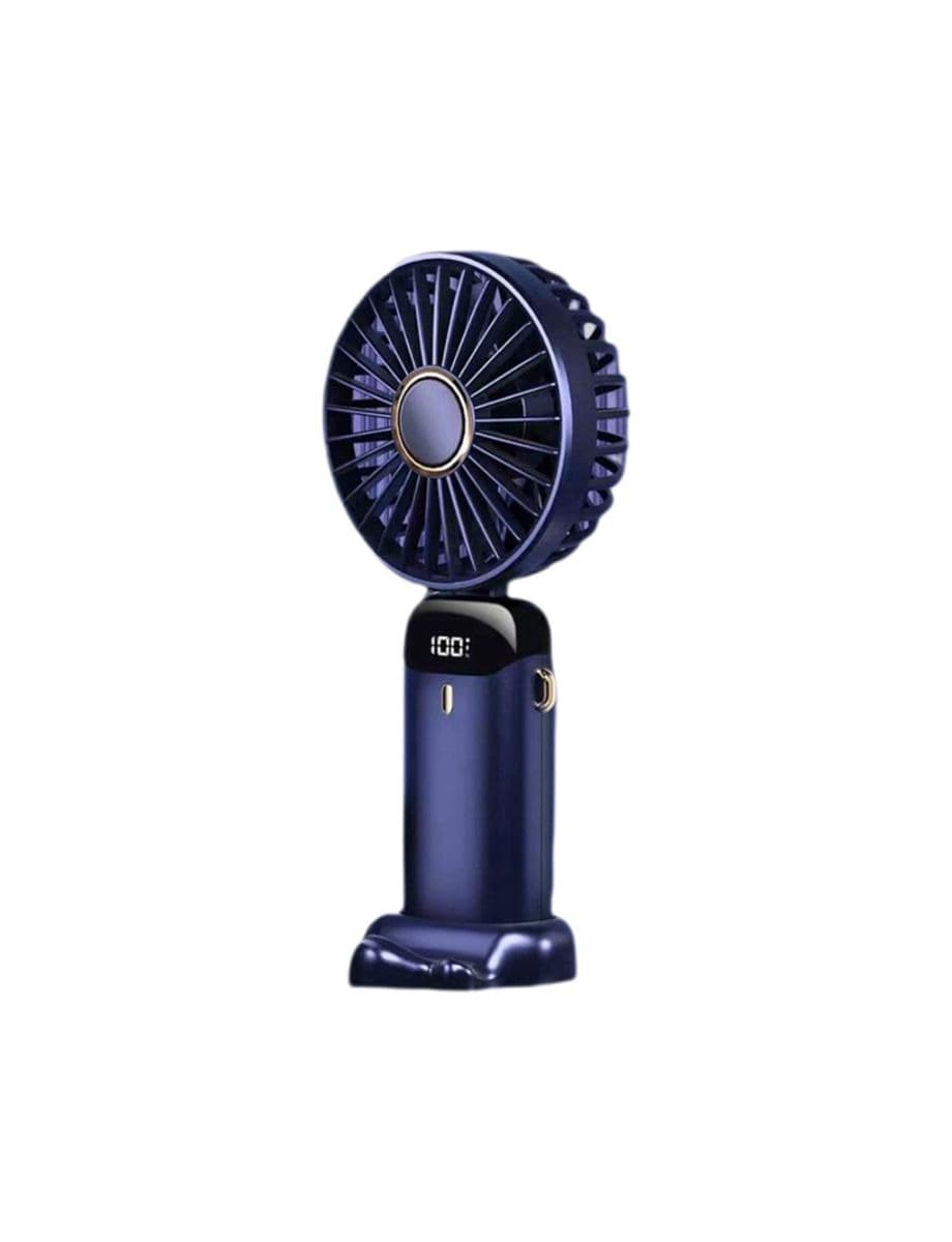 1800mAh Portable Handheld Mini Fan with Dual Purpose Stand - Blue