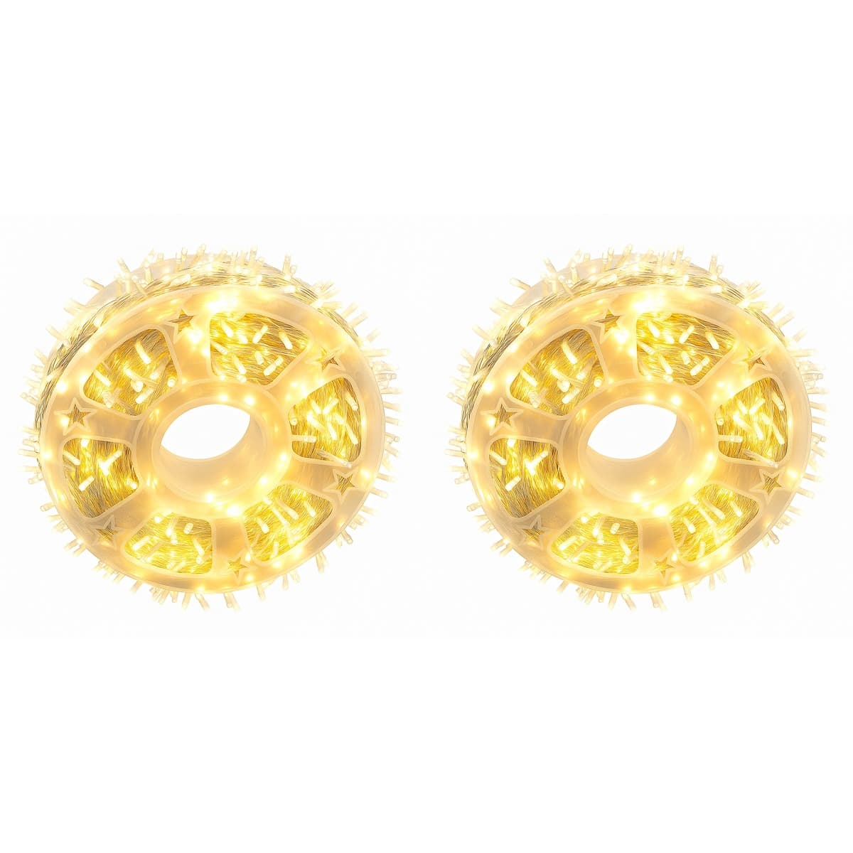 2Pack 50M Outdoor &Indoor LED Christmas Fairy Decoration Events String Light - Warm White
