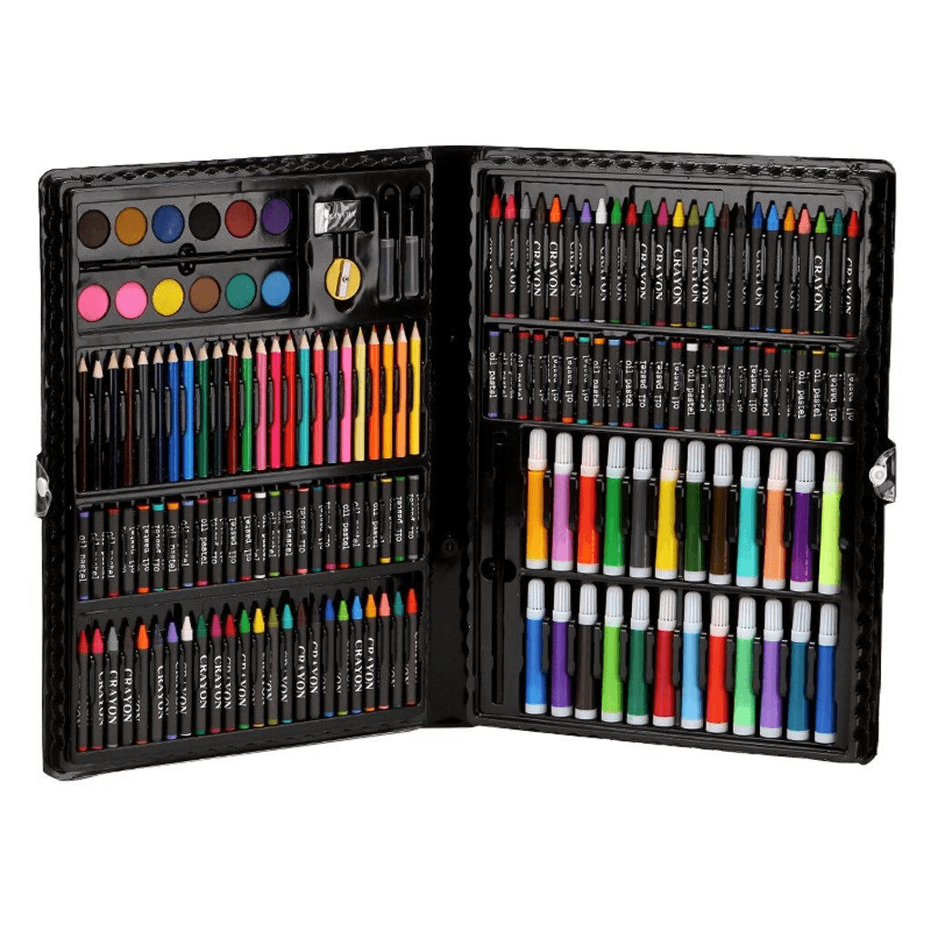 Yax Kids Art Set Crayon Oil Pastel Painting Drawing Case Kit 150 Piece