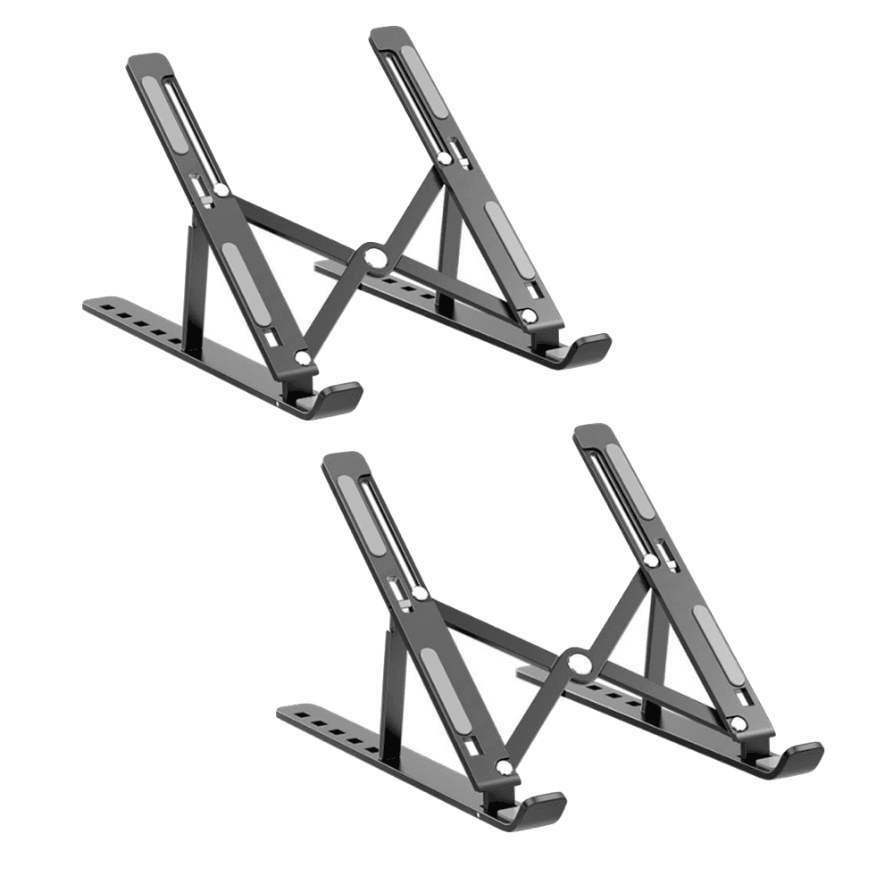 Computer Foldable Portable Laptop/Tablet Plastic Stand (240 cm) Set Of 2.