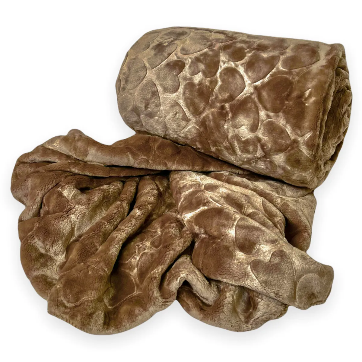 Fleece Blanket Warm Winter Throw - Chocolate