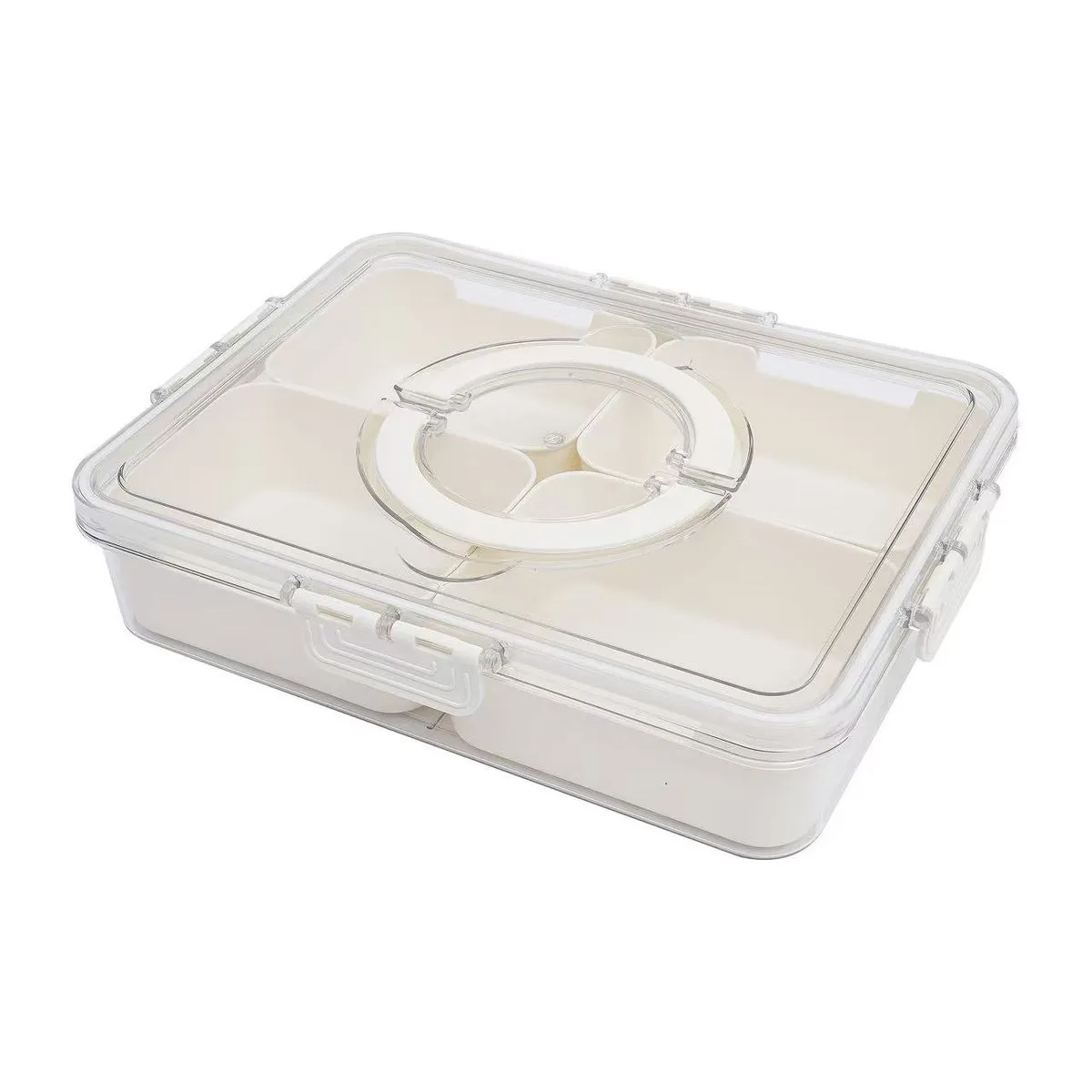 4 Large Condiments Food Container Organiser Storage