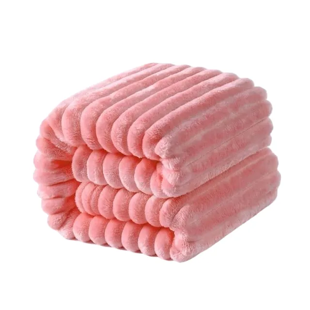 Rush Fabric Quality Cover Sofa/Bed Throw Blanket