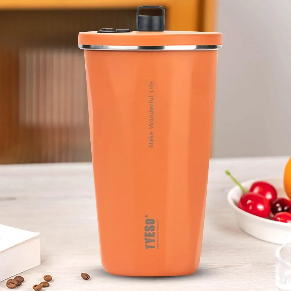 Drinking Cup with Lid and Straw, Stainless Steel Drinking Cup