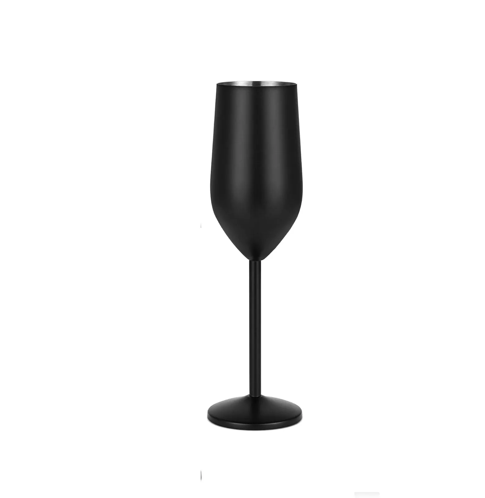 stainless Steel Champagne Glass-Black