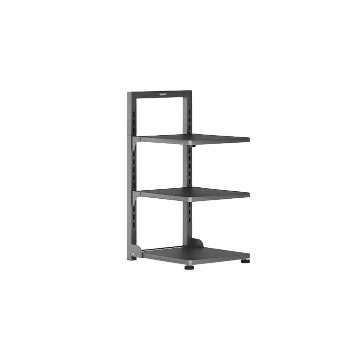 3-Tier Kitchen Counter Shelf Organiser, Adjustable- Grey