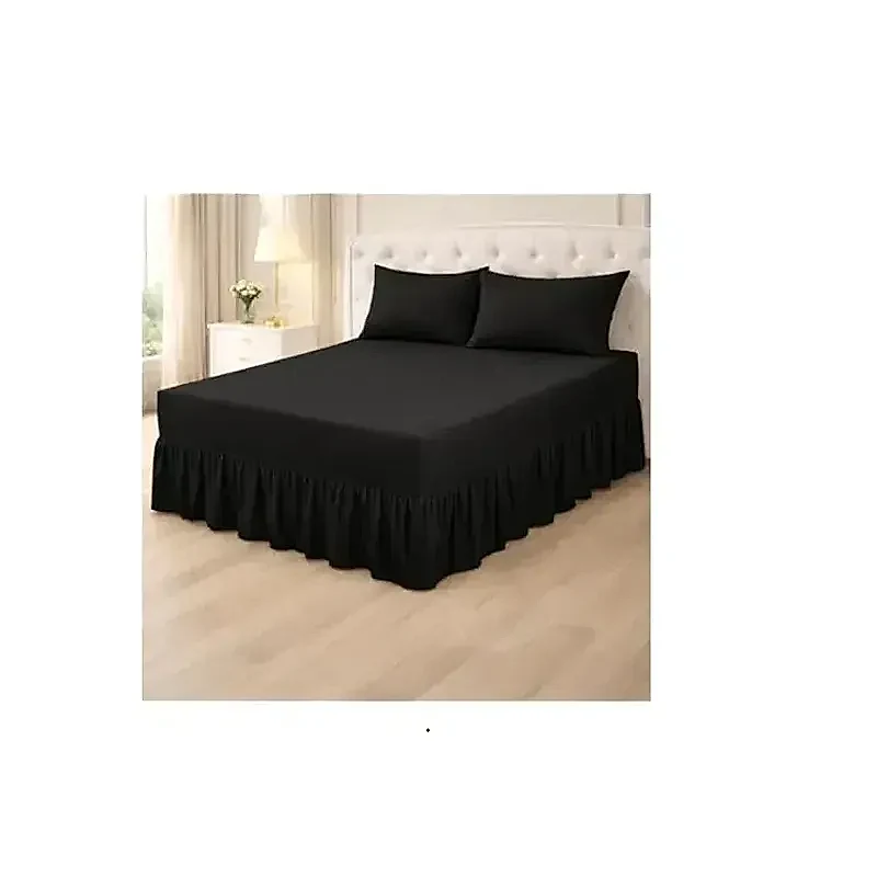 Frilled Valance Fitted Sheet Queen - 5 Piece Set