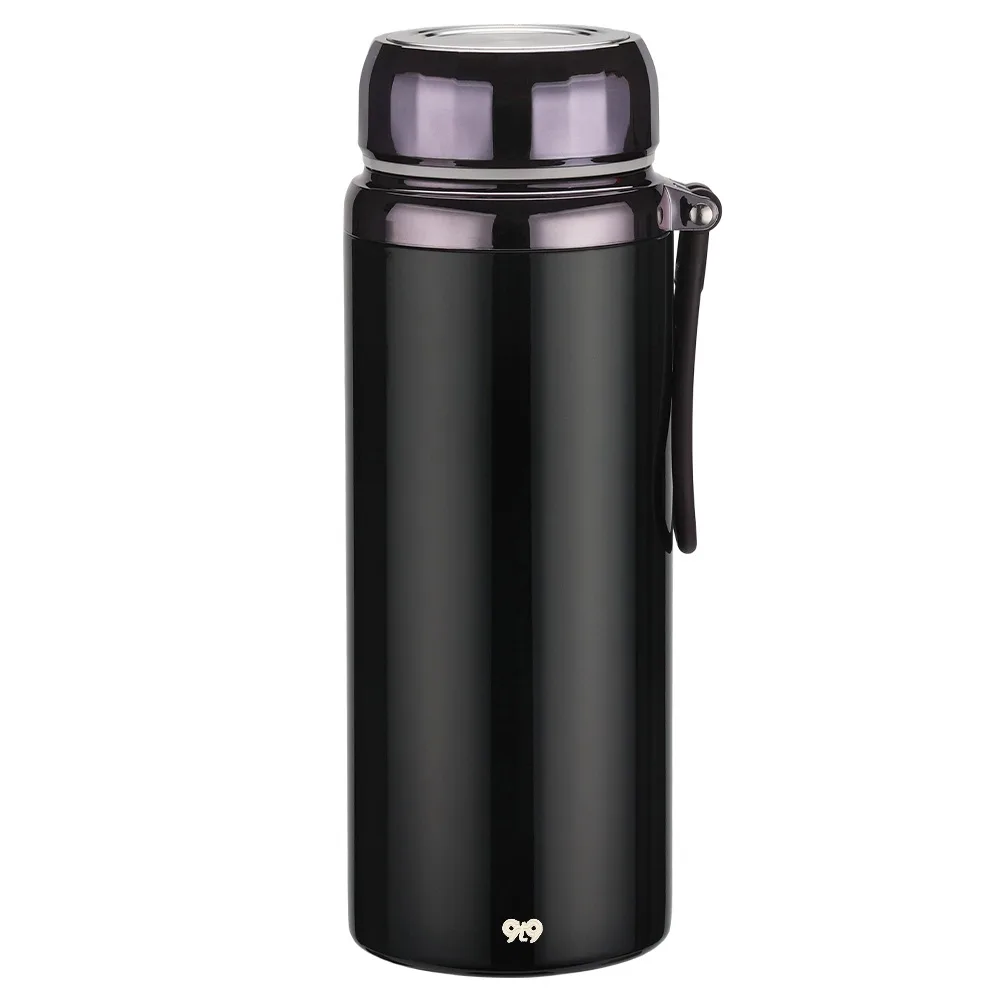 1000ml Vacuum Cup – Black Stainless Steel Flask