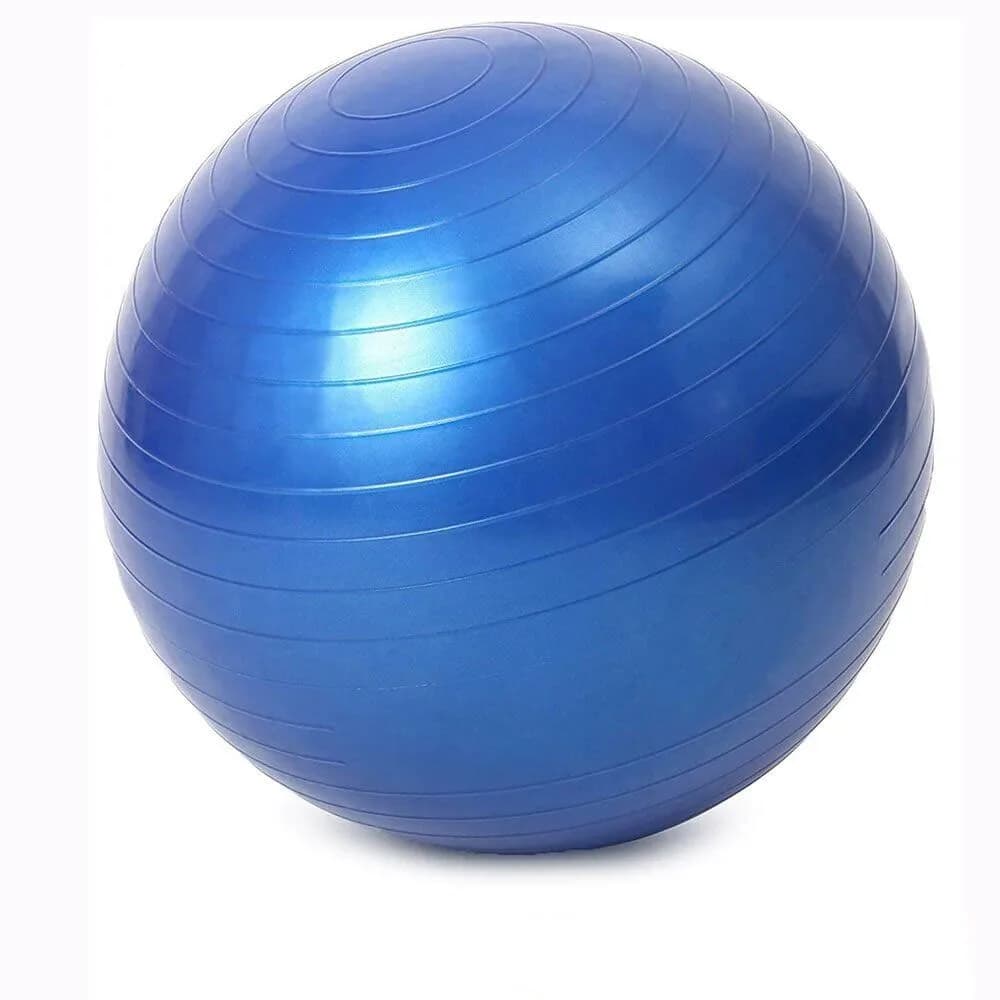 65cm Anti-Burst Gym and Yoga Ball - Blue