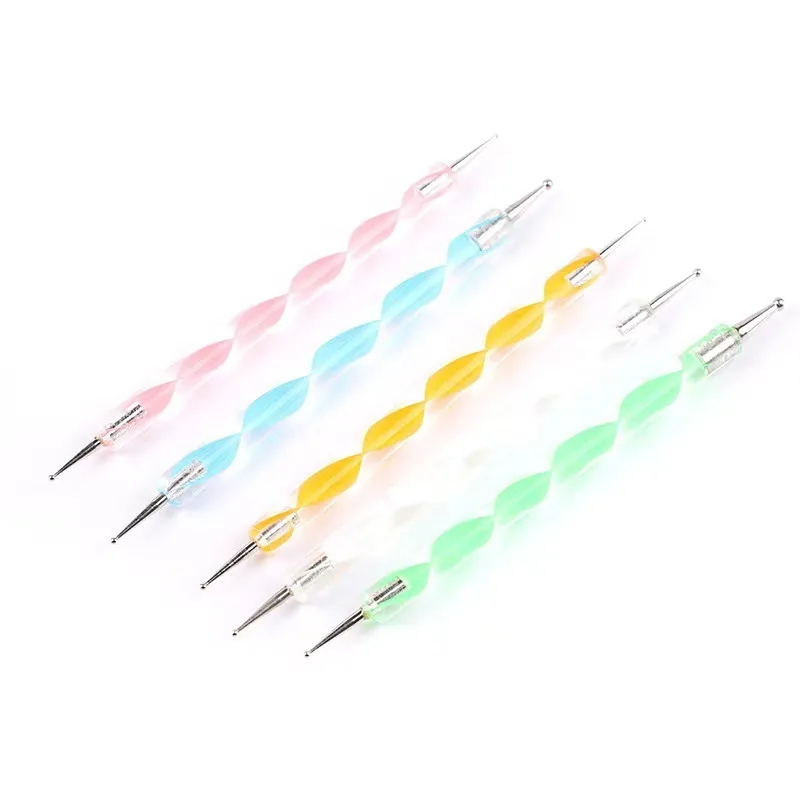 Nail Art Dotting Tool Set 5-Piece 2-Way